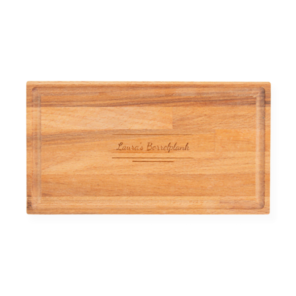 Borrelplank met tekst Borrelplank met tekst