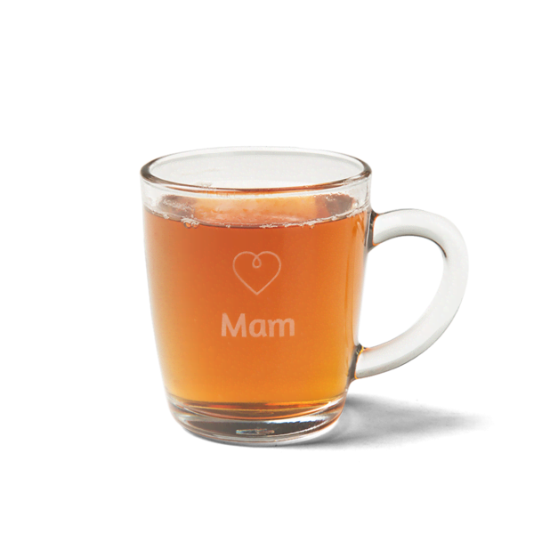 Theeglas graveren met logo Theeglas graveren met logo