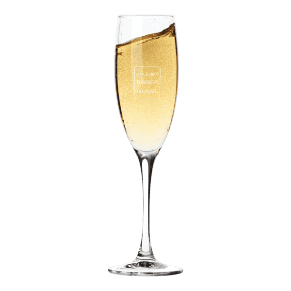 Champagneglas graveren