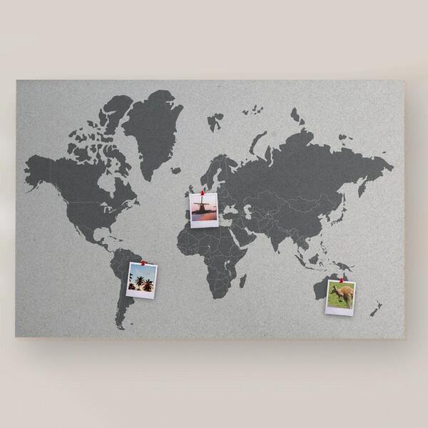 Retroprints op wereldkaart Retroprints op wereldkaart