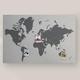Retroprints op wereldkaart Retroprints op wereldkaart