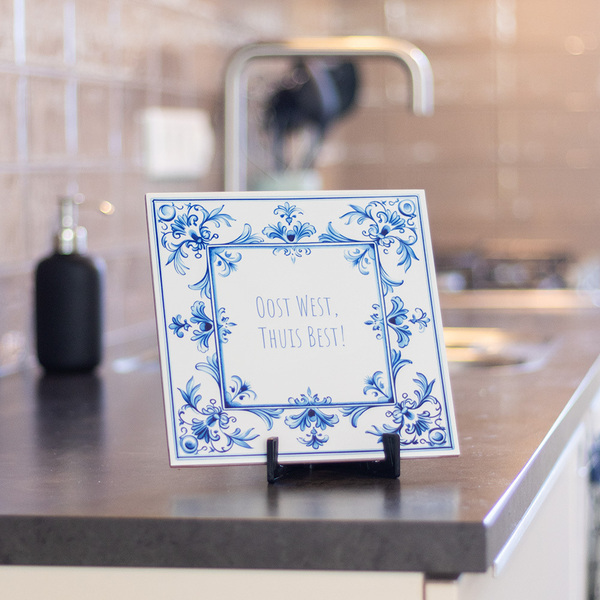 Tegel met tekst  Tegel met tekst