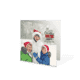 Kerstkaart dubbel 10x10 Vierkant