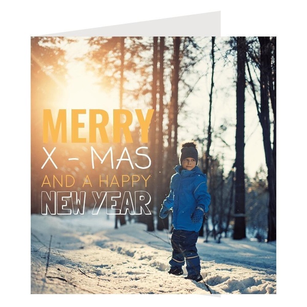 Kerstkaart dubbel 10x10 Vierkant Kerstkaart dubbel 10x10 Vierkant