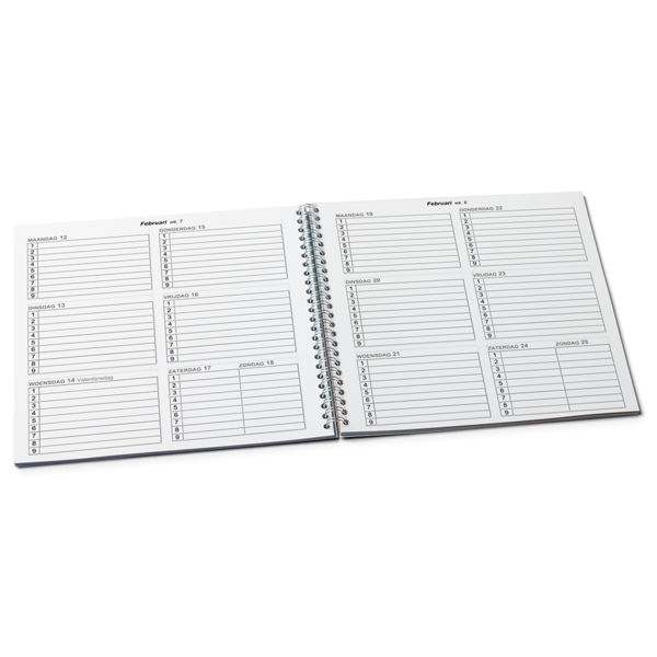 Schoolagenda Spiraal 15x15 Vierkant Schoolagenda Spiraal 15x15 Vierkant