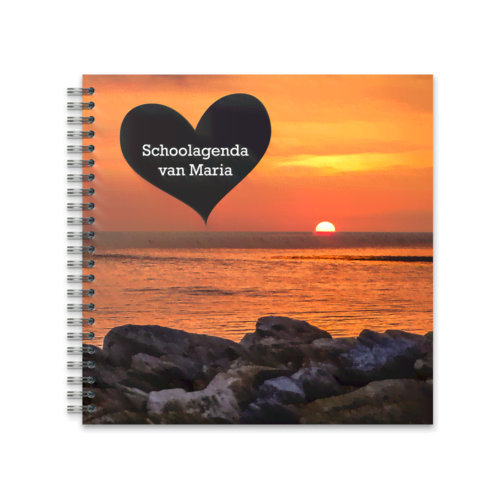 Schoolagenda Spiraal 15x15 Vierkant