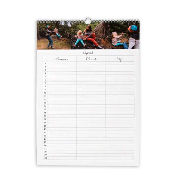 Familieplanner ontwerpen