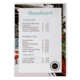 Menukaart A4 staand achterkant