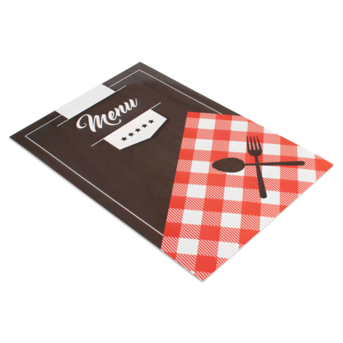 Menukaart A4 voorkant Menukaart A4 voorkant