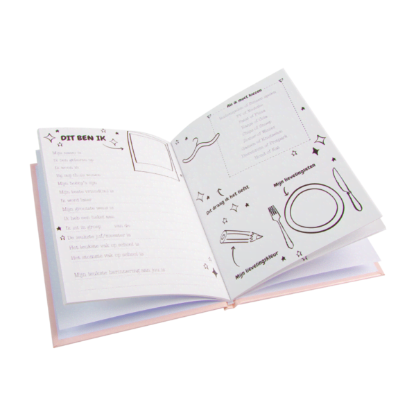 Vriendenboekje binnenkant Vriendenboekje binnenkant