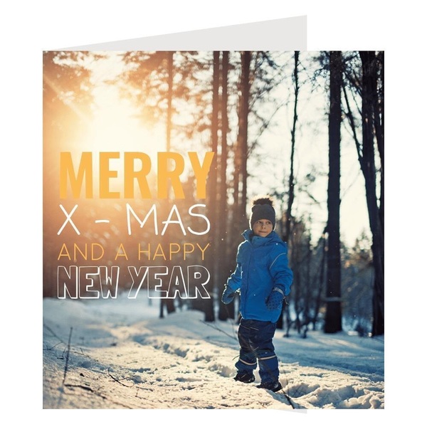 Kerstkaart vierkant 14x14