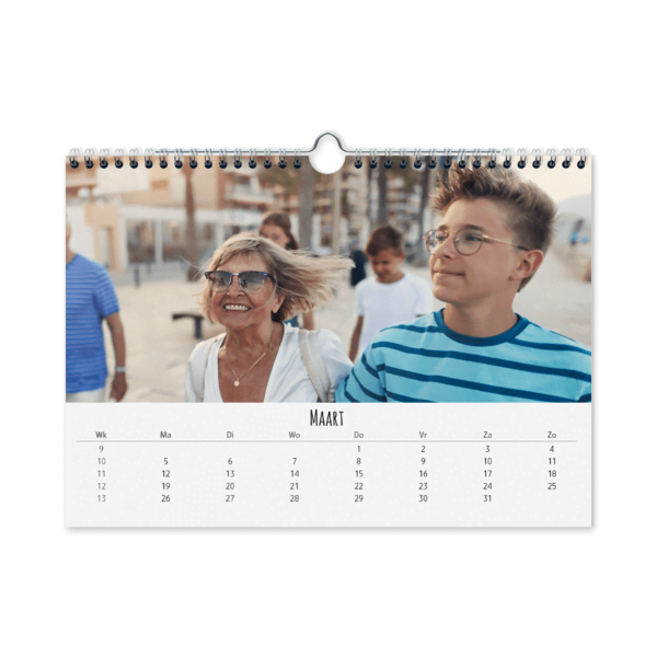 Jaarkalender A4 Liggend ontwerpen Jaarkalender A4 Liggend ontwerpen
