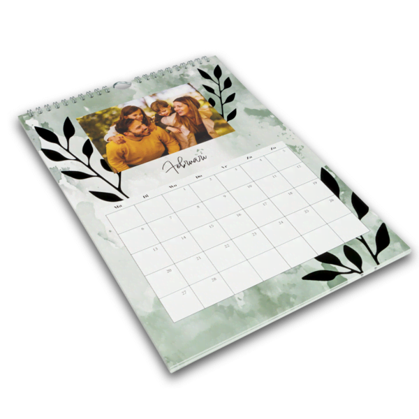 Jaarkalender A4 Staand ontwerpen