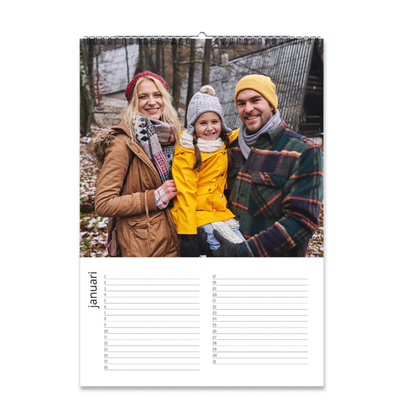Verjaardagskalender A3 Staand  Verjaardagskalender A3 Staand