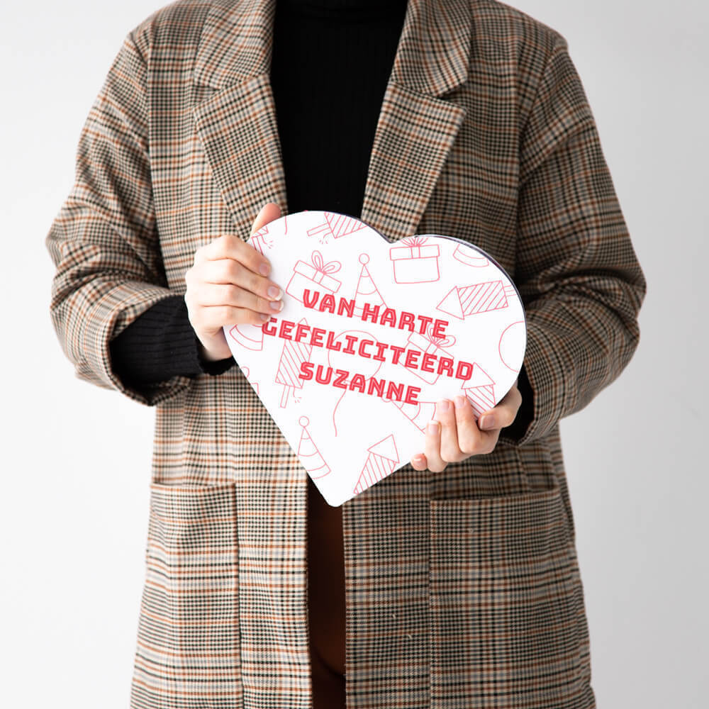 Milka chocolade hart personaliseren