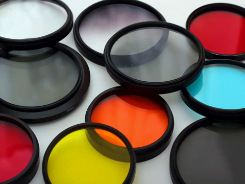 Gebruik filters op de lens Gebruik filters op de lens