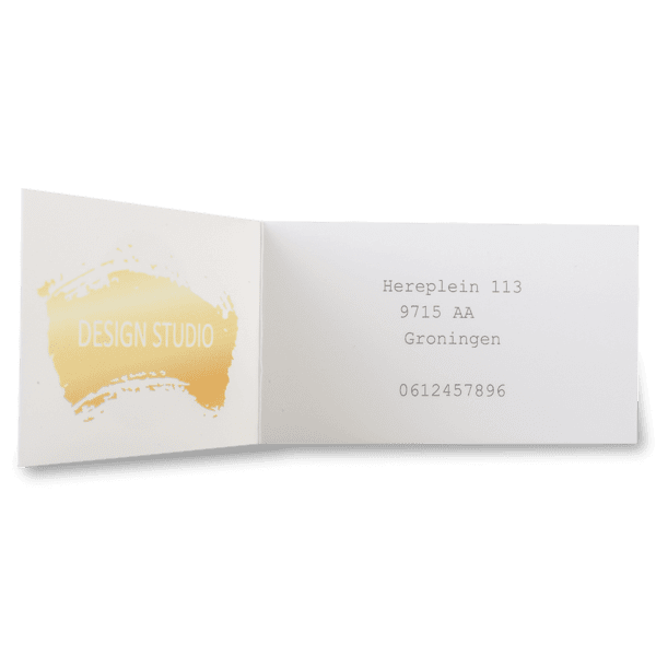 Gevouwen visitekaartjes maken