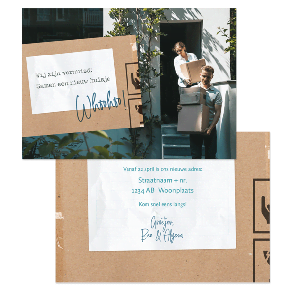 Enkel kaart A6 liggend Valentijn