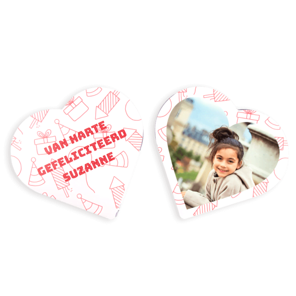 Gepersonaliseerd Milka Chocolade Hart Gepersonaliseerd Milka Chocolade Hart