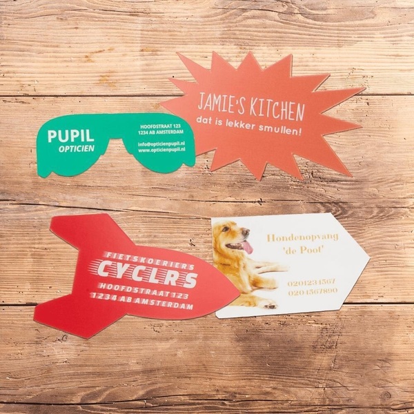 Visitekaartjes Gesneden Vormen Visitekaartjes Gesneden Vormen