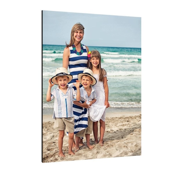 Foto op dibond gezin bij de zee Foto op dibond gezin bij de zee