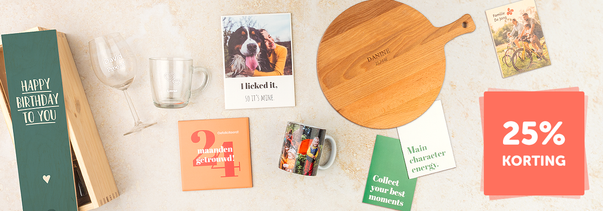 25% korting op diverse cadeaus!