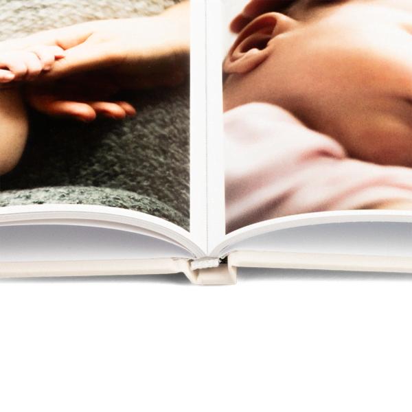 Fotoboek hardcover A6 liggend open