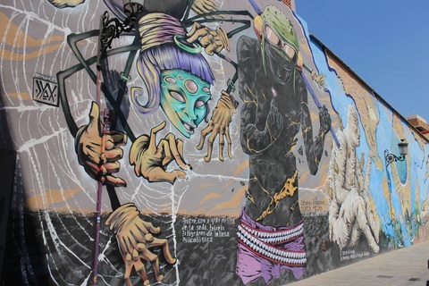 Street art in El Carmen Street art in El Carmen