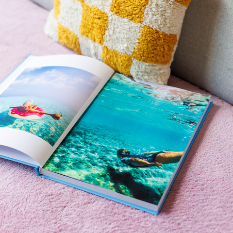 Onderwaterfoto in fotoboek Onderwaterfoto in fotoboek