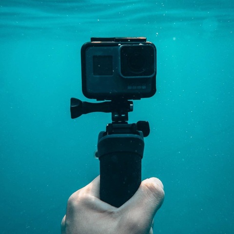 Waterdichte camera onder water Waterdichte camera onder water