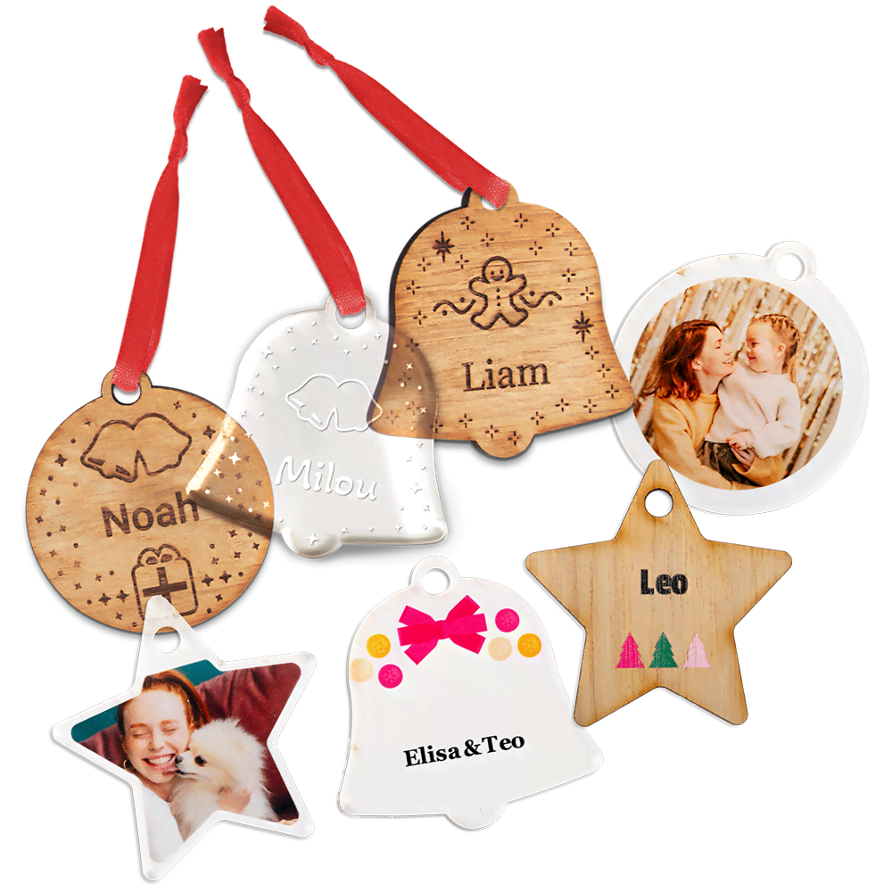 Kersthangers graveren of bedrukken Kersthangers graveren of bedrukken