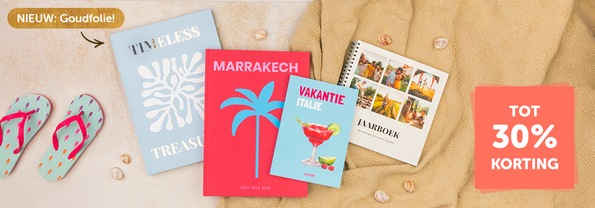 Tot 30% korting op fotoboeken