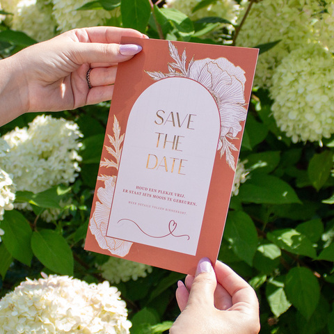 Goudfolie op kaarten