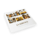 Vlakliggend fotoboek goudfolie schuin 30x30