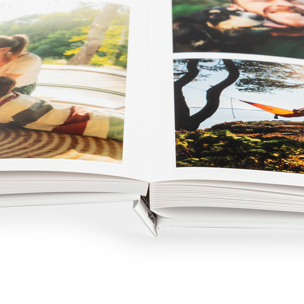 Vlakliggend fotoboek naadloze overgang 30x30 Vlakliggend fotoboek naadloze overgang 30x30