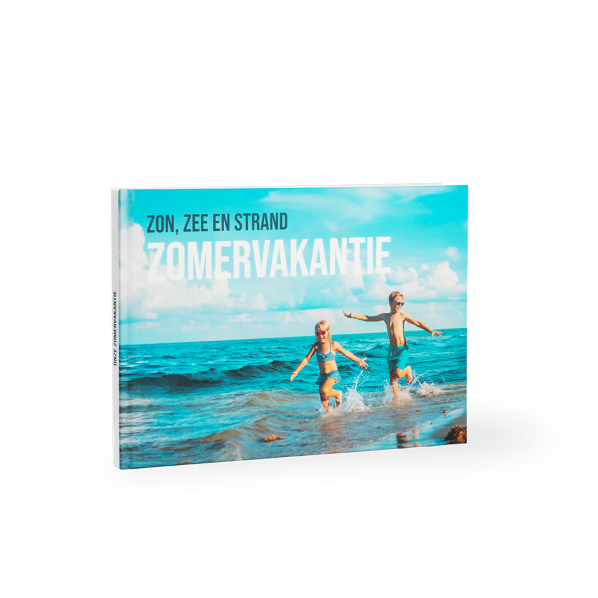 Vlakliggend Fotoboek A4 liggend kinderen bij zee