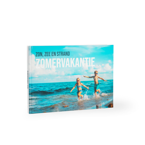 Vlakliggend fotoboek A4liggend kinderen bij zee Vlakliggend fotoboek A4liggend kinderen bij zee