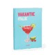 Vlakliggend fotoboek A4 staand blauw met cocktailglas