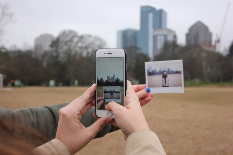 Foto maken van een polaroid Foto maken van een polaroid