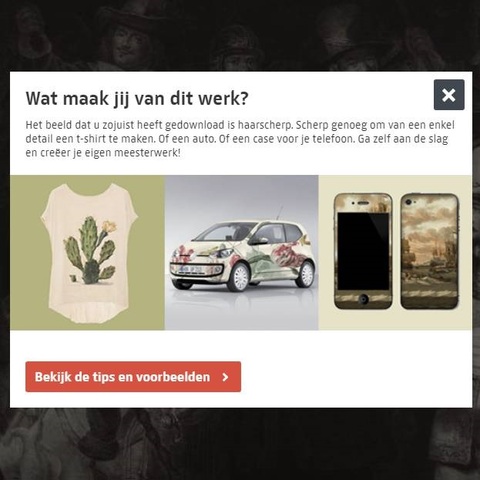 Downloadbevestiging van kunstwerk Downloadbevestiging van kunstwerk