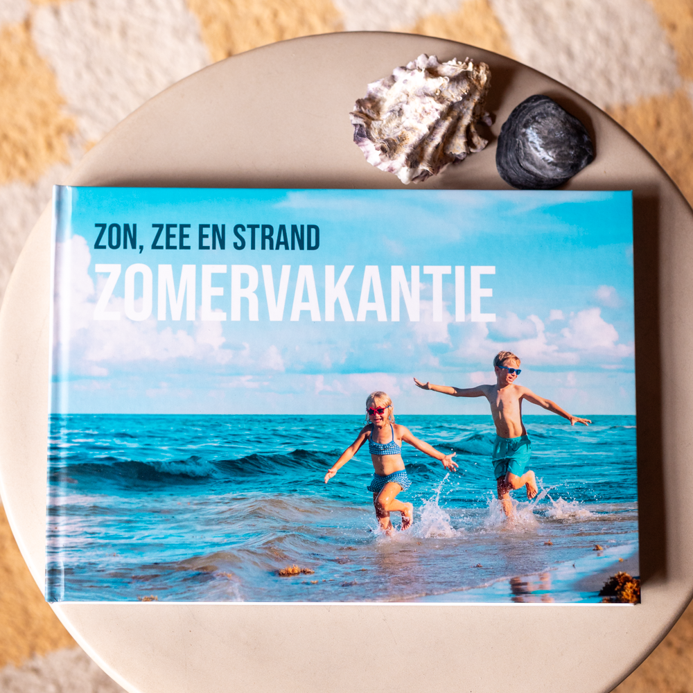 Vlakliggend fotoboek a4 liggend kinderen aan stand