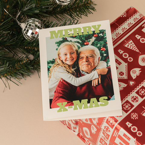 Kerstkaarten maken met goudfolie