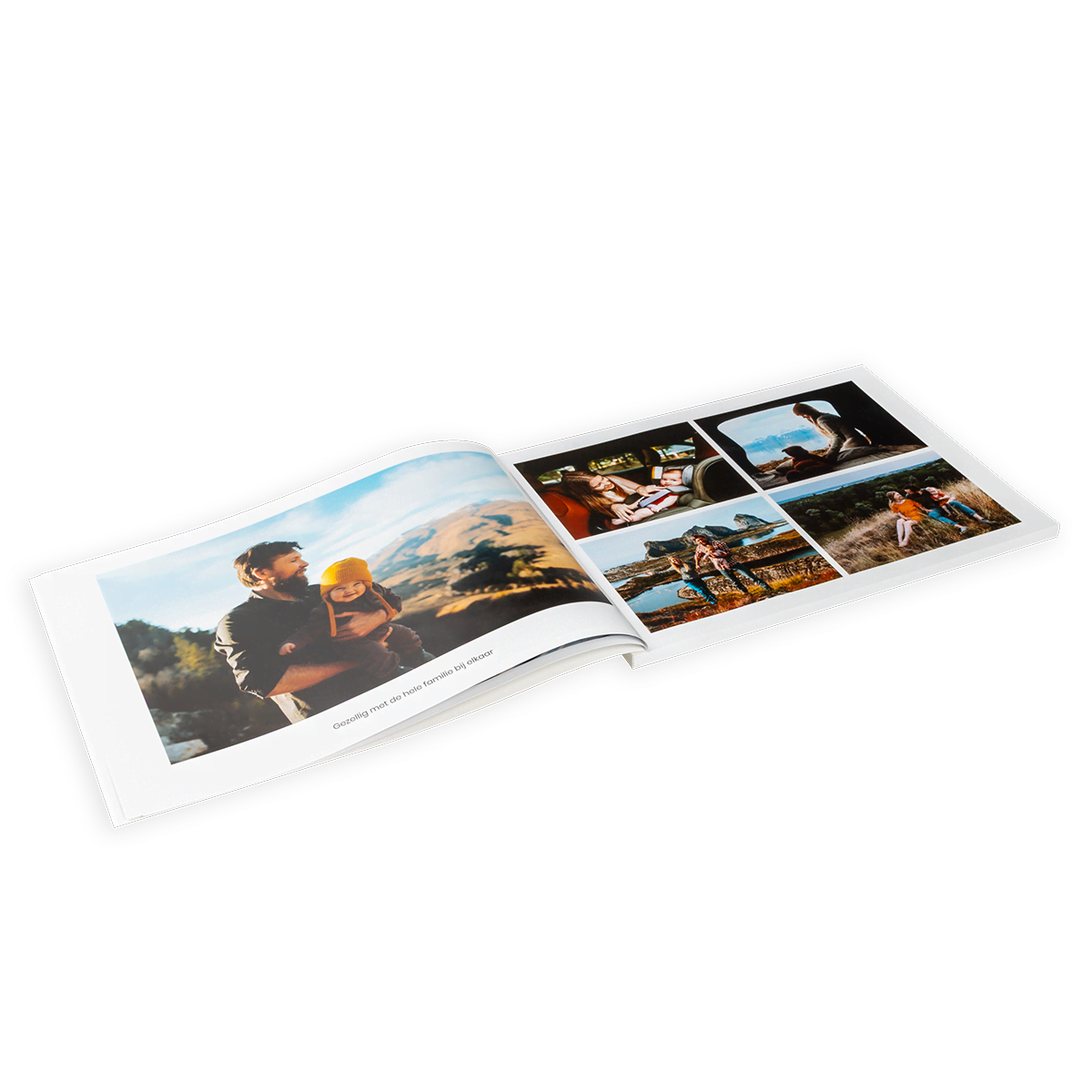 Softcover a4 liggend opengeslagen Softcover a4 liggend opengeslagen