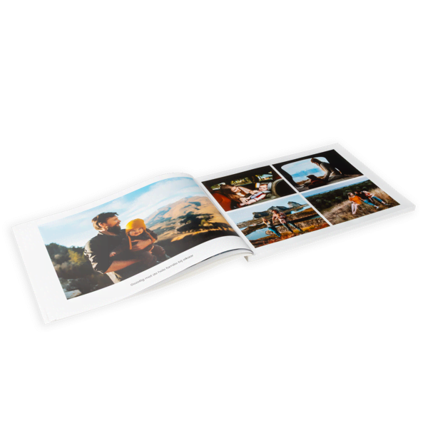Softcover a4 liggend opengeslagen Softcover a4 liggend opengeslagen
