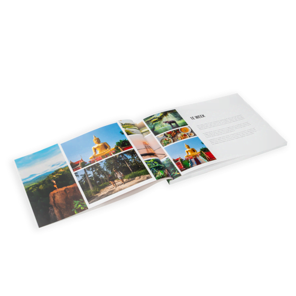 Softcover a5 liggend opengeslagen Softcover a5 liggend opengeslagen