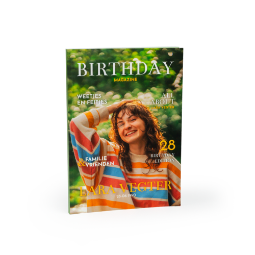 Softcover a5 staand birthday magazine Softcover a5 staand birthday magazine