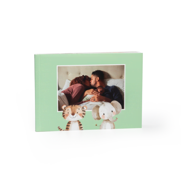 Lichtgroene softcover a6 liggend