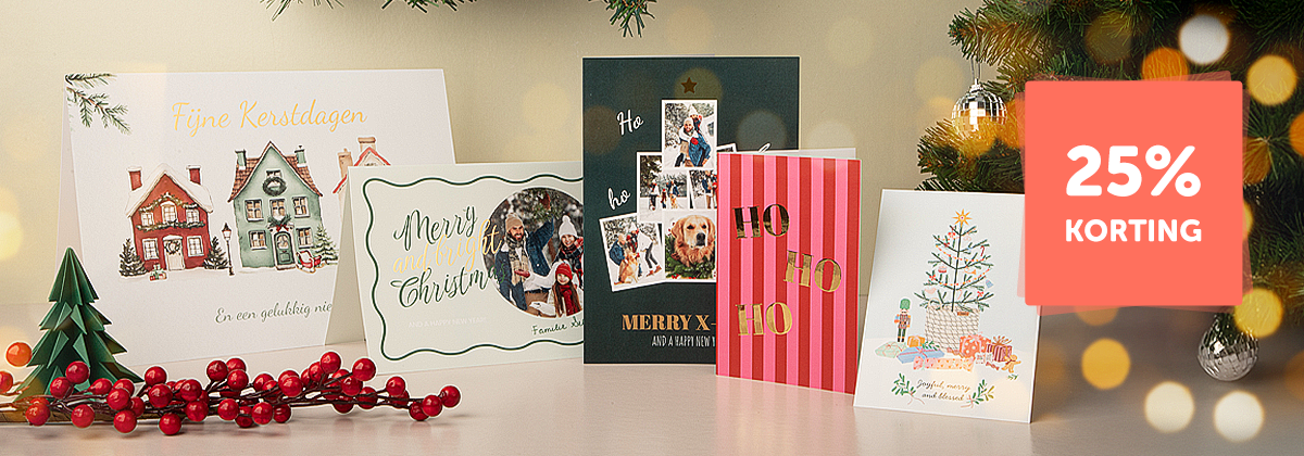 25% korting op alle kaarten!