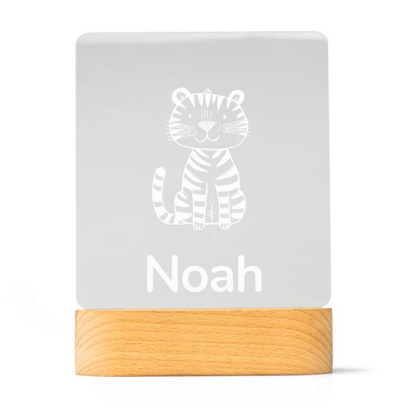 Gepersonaliseerd LED-lampje vierkant