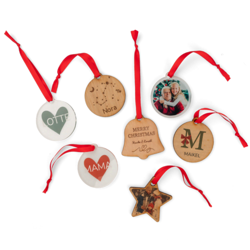 Houtenkersthanger sfeerbeeld